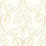 NextWall Sketched Damask Metallic Gold Wallpaper Sample NW39405