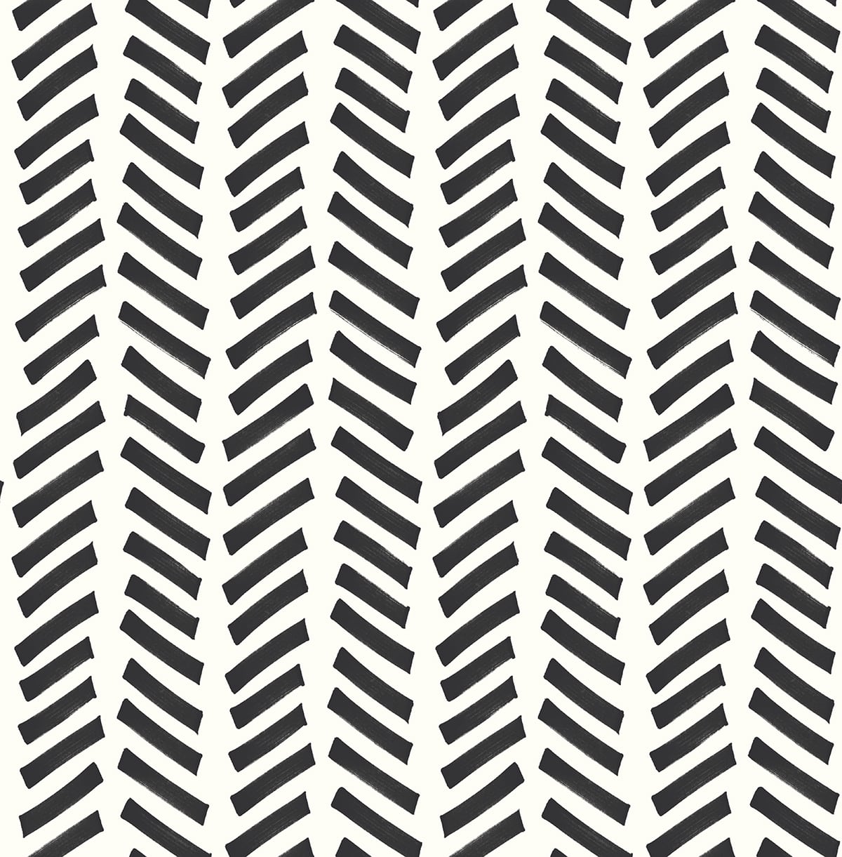 NextWall Mod Chevron Black Wallpaper NW39700