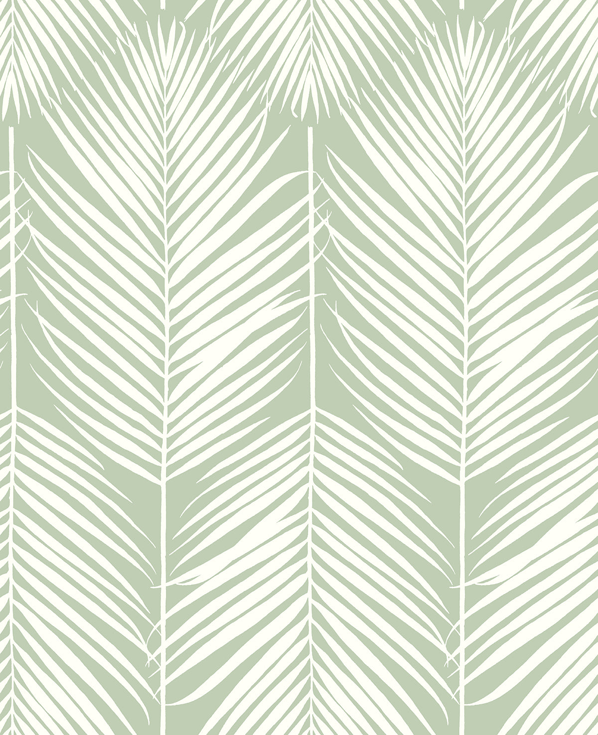 NextWall Palm Silhouette Pastel Green Wallpaper NW39804