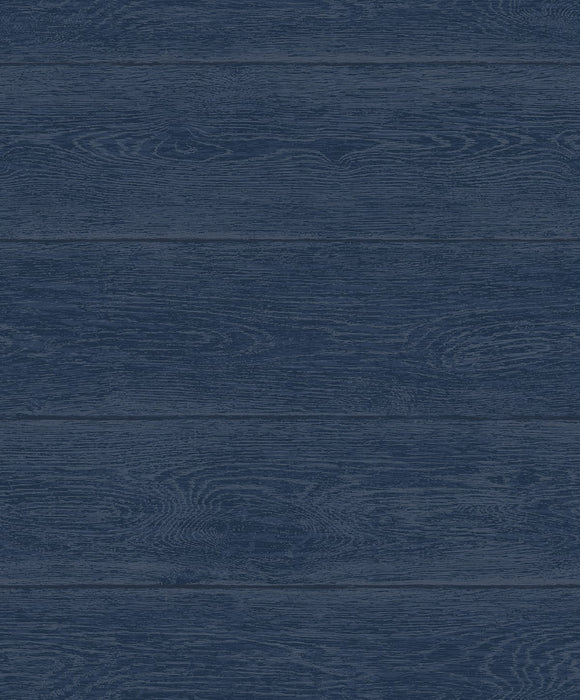 NextWall Woodgrain Navy Blue Wallpaper NW40702