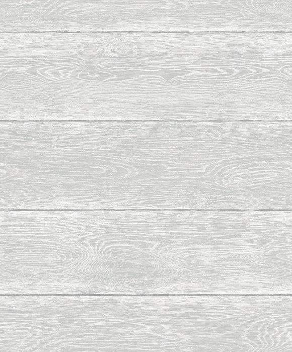 NextWall Woodgrain Harbor Grey Wallpaper Sample NW40708