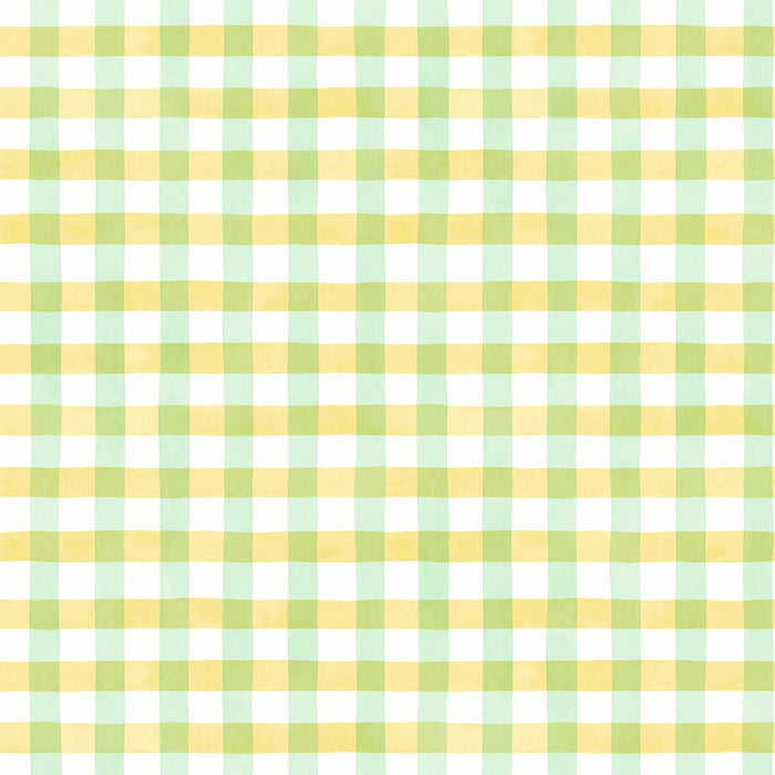 NextWall Spring Plaid Lemon Lime Wallpaper Sample NW42304