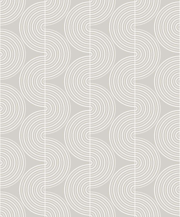 NextWall Zen Geo Alloy Grey Wallpaper NW44205