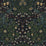 NextWall Victorian Garden Midnight Blue & Evergreen Wallpaper Sample NW44522