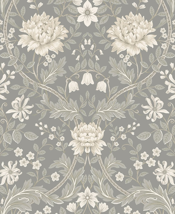 NextWall Honeysuckle Trail Daydream Grey Wallpaper NW44608