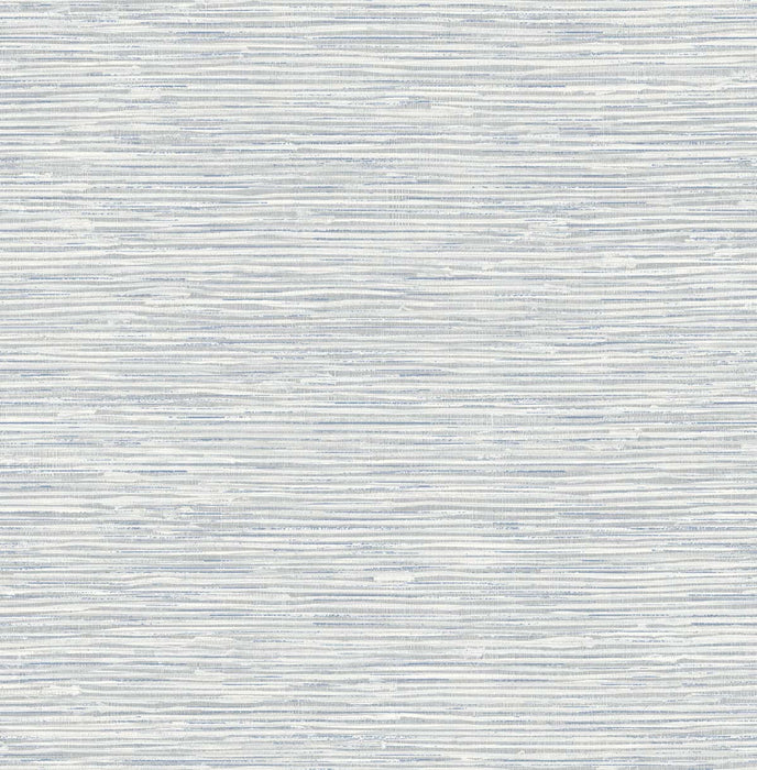 NextWall Cyrus Faux Grasscloth Dove Grey & Bluestone Wallpaper Sample NW44708