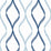 NextWall Ogee Ribbon Celtic Blue & Dewdrop Wallpaper NW45102