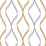 NextWall Ogee Ribbon Silver & Gold Wallpaper NW45105