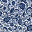 NextWall Tonal Paisley Navy Wallpaper Sample NW45502