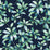 NextWall Leaf Trail Navy & Spearmint Wallpaper Sample NW45612