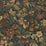 NextWall Bird Floral Mahogany & Graphite Wallpaper Sample NW46008