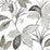 NextWall Boho Leaf Trail Greystone Wallpaper Sample NW48300