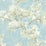 NextWall Cherry Blossom Grove Blue Mist & Green Tea Wallpaper Sample NW50102