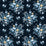 NextWall Floral Bunches Midnight Blue & Toffee Wallpaper Sample NW50512