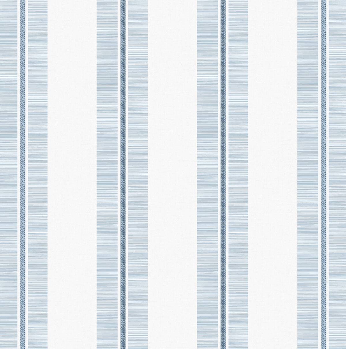 NextWall Beach Towel Stripe Blue Skies Wallpaper NW51002