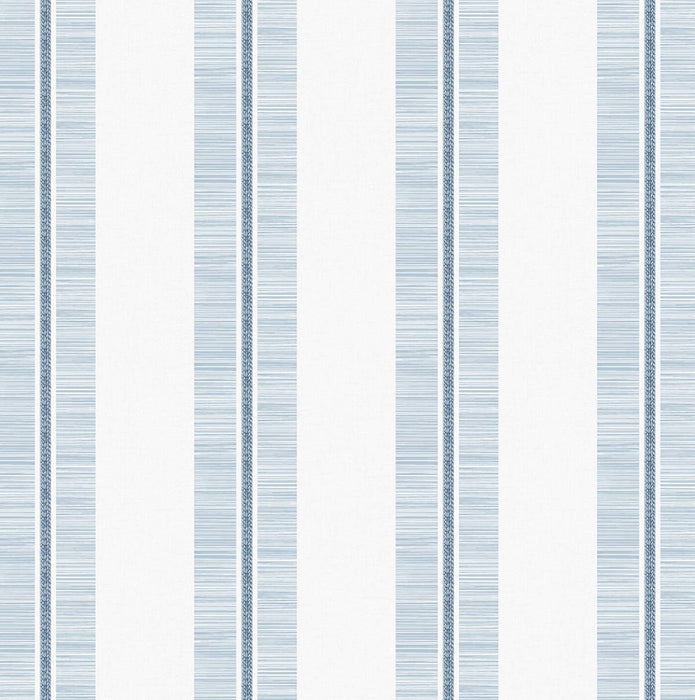 NextWall Beach Towel Stripe Blue Skies Wallpaper Sample NW51002