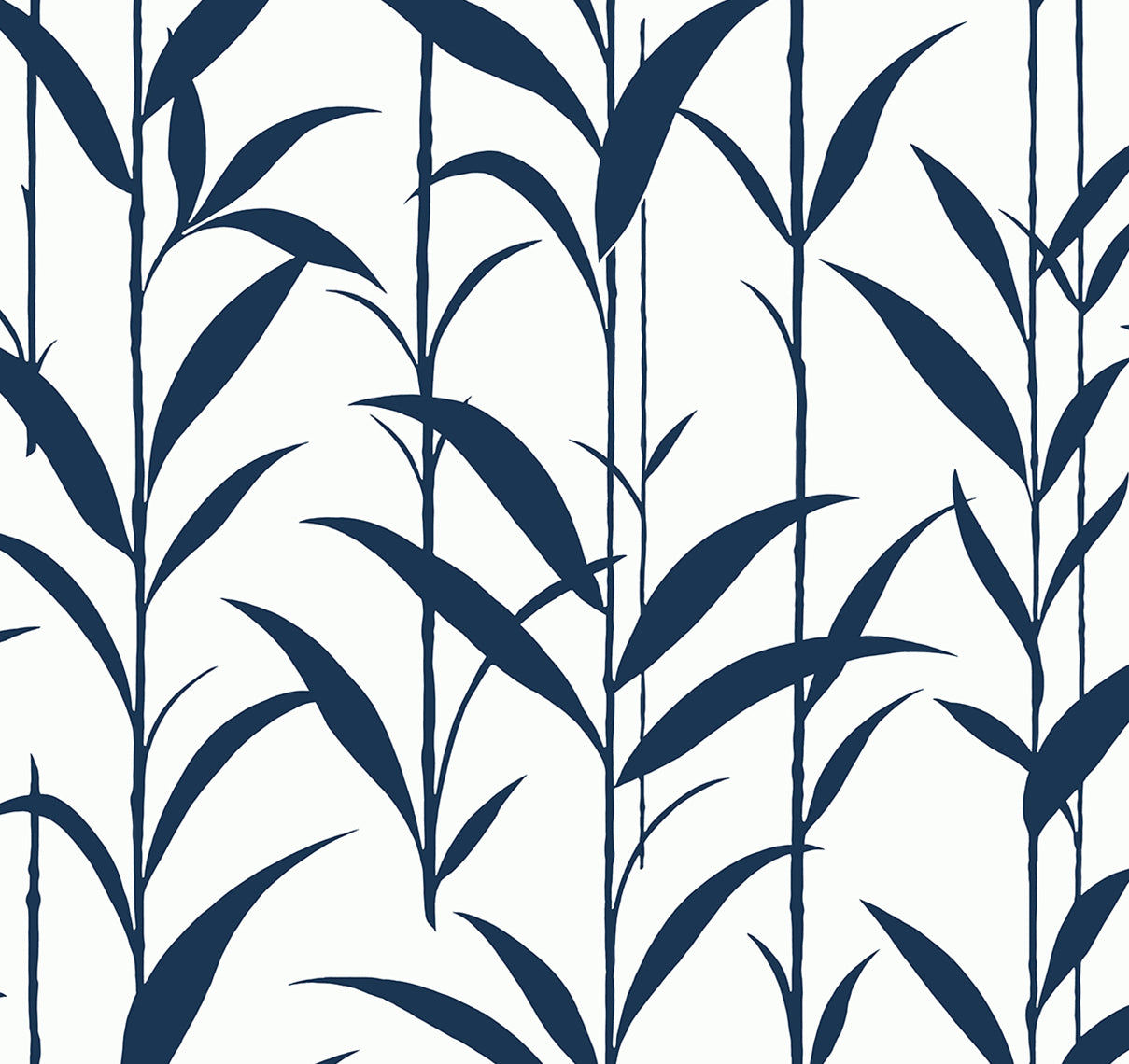 NextWall Bamboo Silhouette Royal Blue Wallpaper NW51402