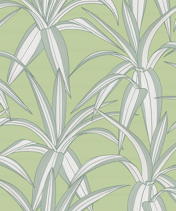 NextWall Tossed Cradle Plant Spring Green Wallpaper NW51704