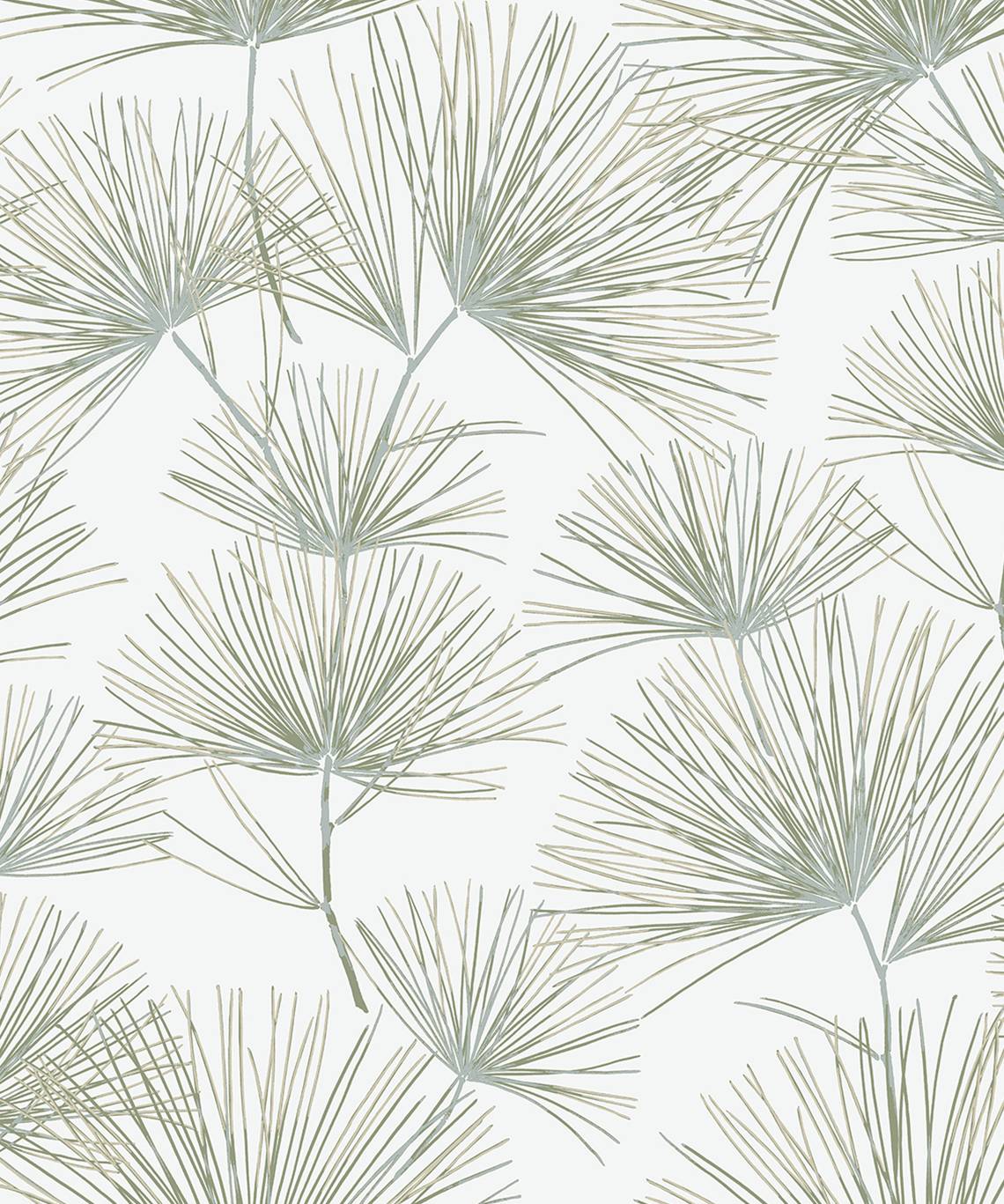 NextWall Pine Needles Aloe Green Wallpaper NW52104