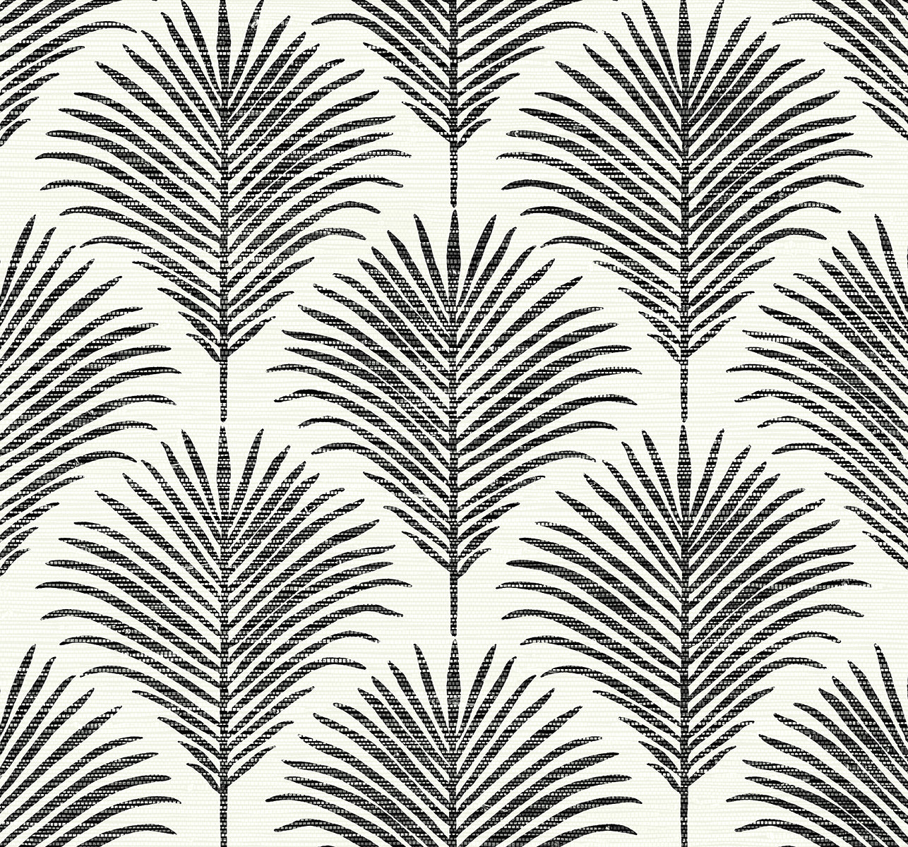 NextWall Grassland Palm Inkwell & Off-white Wallpaper NW53800