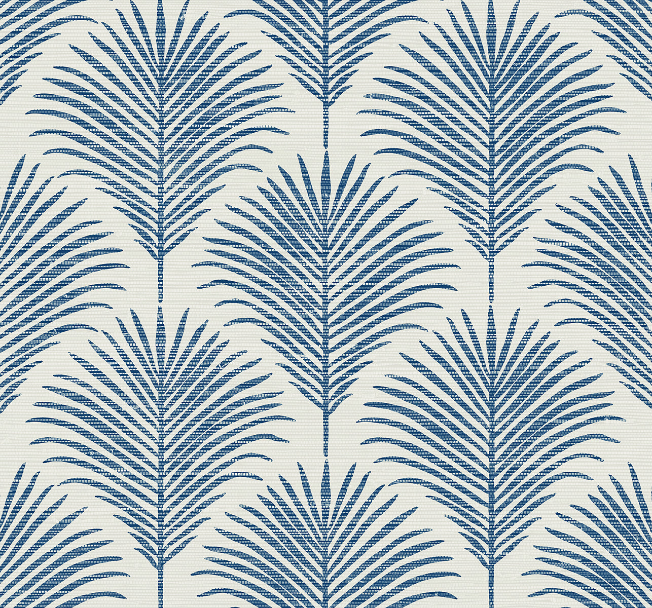 NextWall Grassland Palm Coastal Blue Wallpaper NW53802