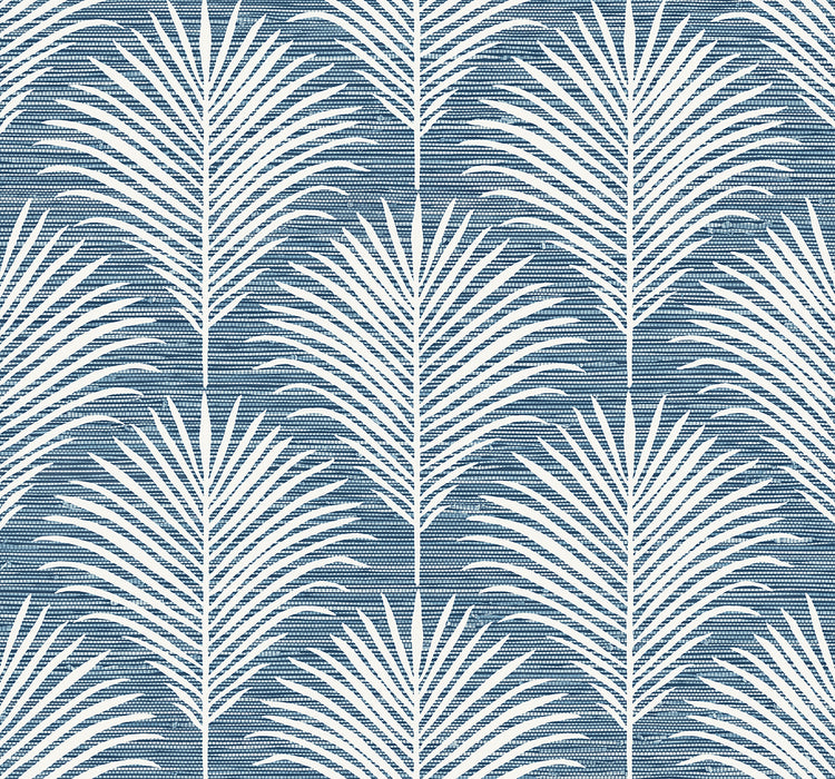 NextWall Grassland Palm Blue Lagoon Wallpaper Sample NW53812