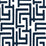 NextWall Graphic Maze Dark Blue Wallpaper Sample NW54102