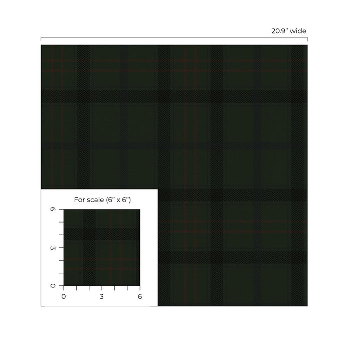 NextWall Tailor Plaid Neutral Wallpaper NW54307