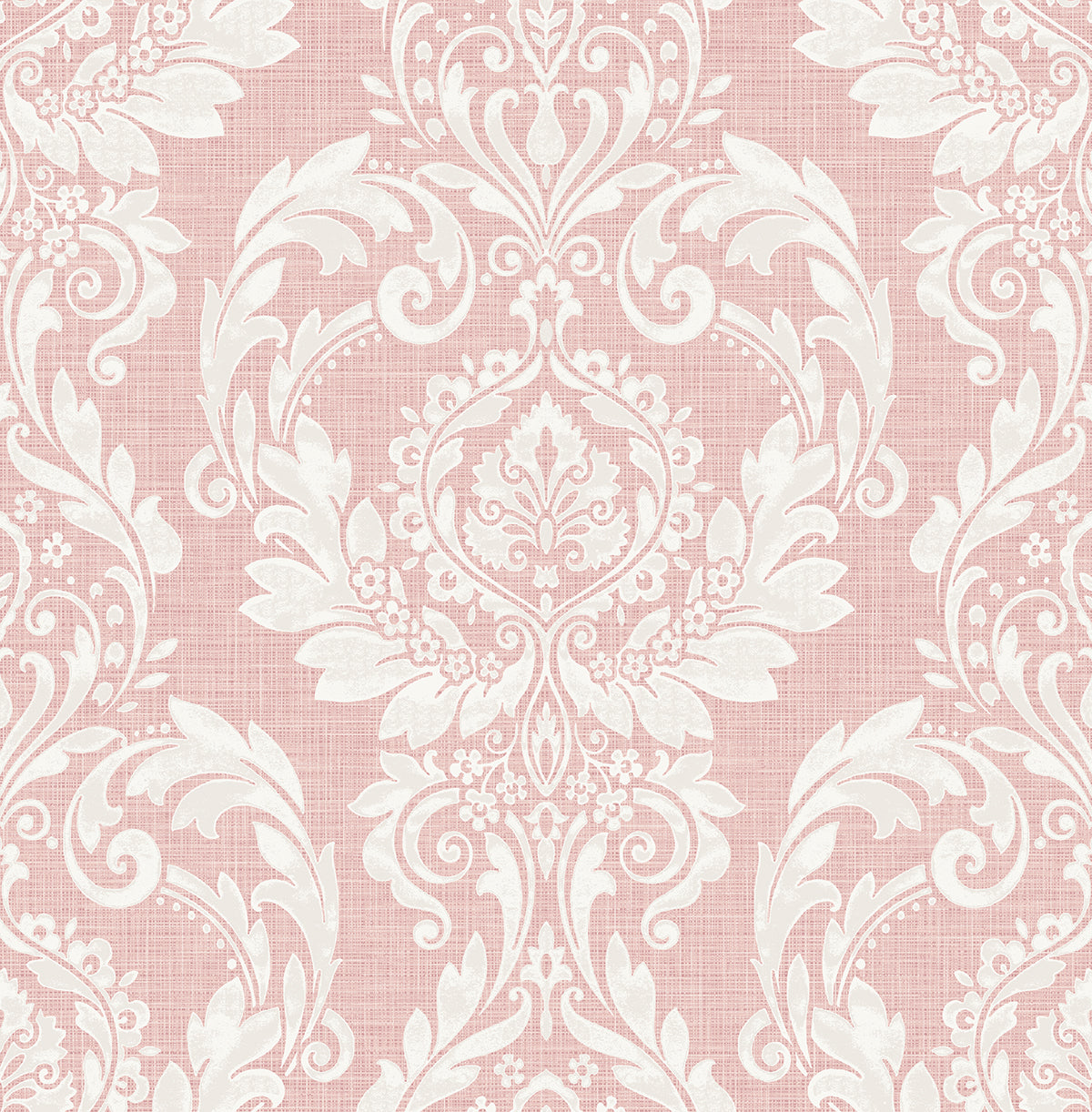 NextWall Cora Damask Light Pink Wallpaper NW54801