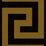 NextWall Maze Geo Ebony & Gold Wallpaper Sample NW55215