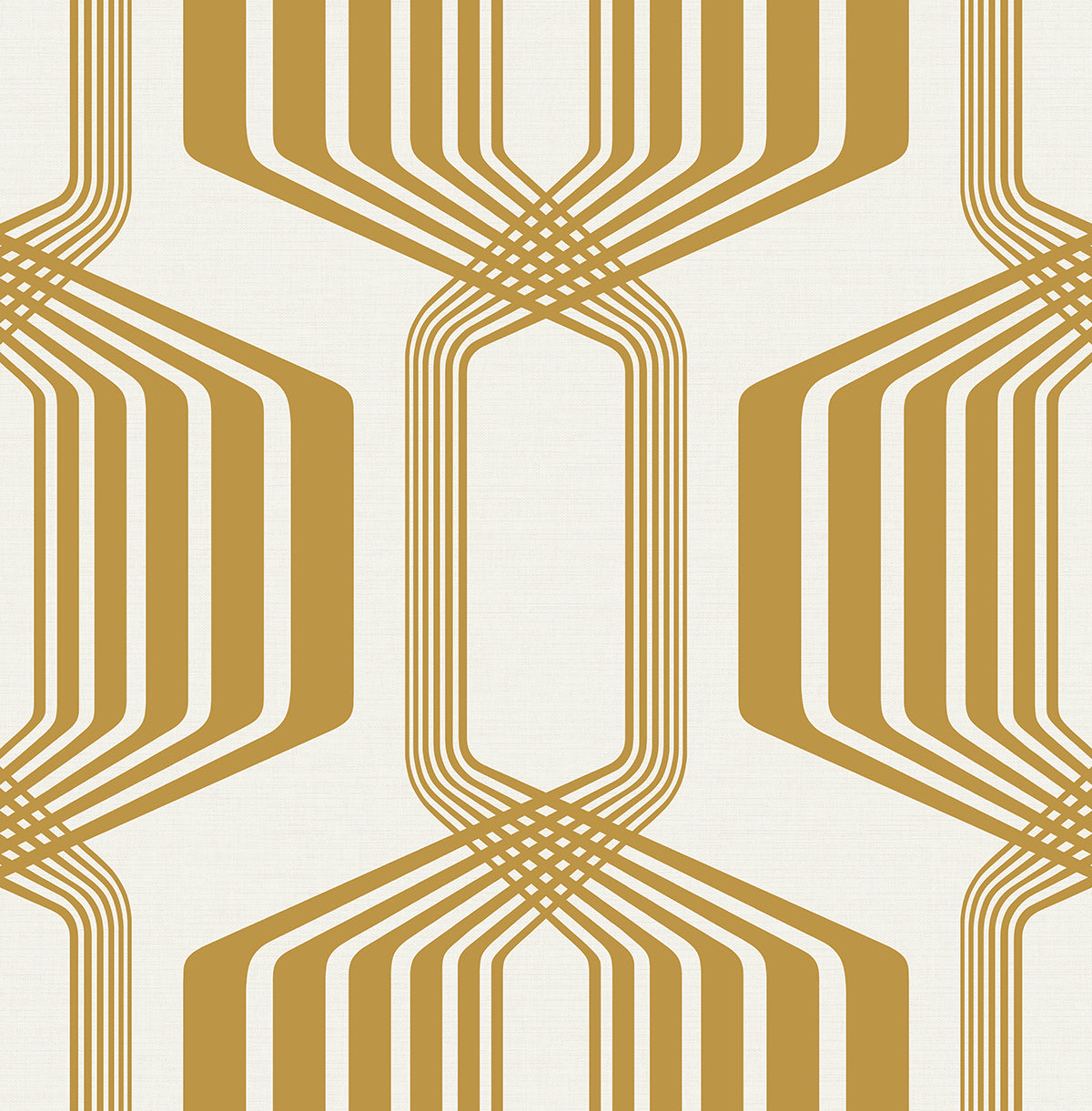 NextWall Striped Geo Metallic Gold Wallpaper NW55305