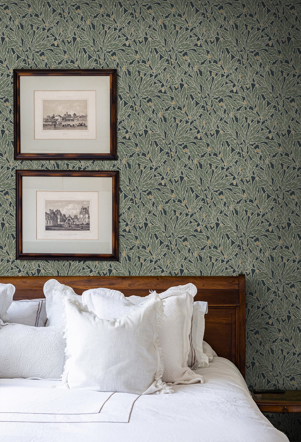 NextWall Berry And Leaf Rosemary Wallpaper NW56004