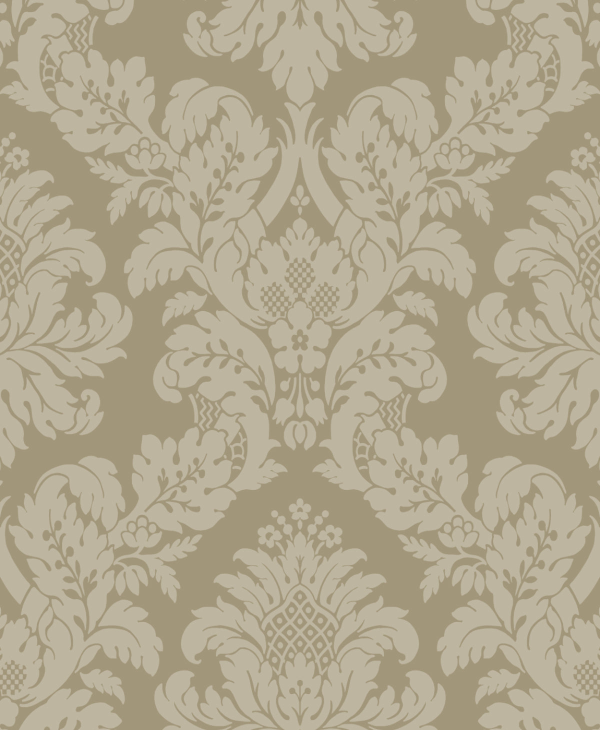 NextWall Charnay Damask Metallic Champagne & Glitter Wallpaper NW56305