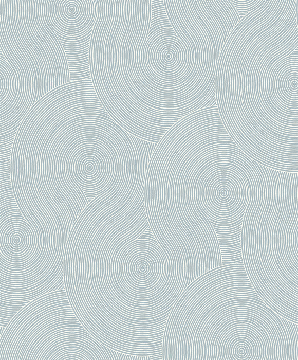 NextWall Swirl Geo Light Blue Wallpaper Sample NW56702