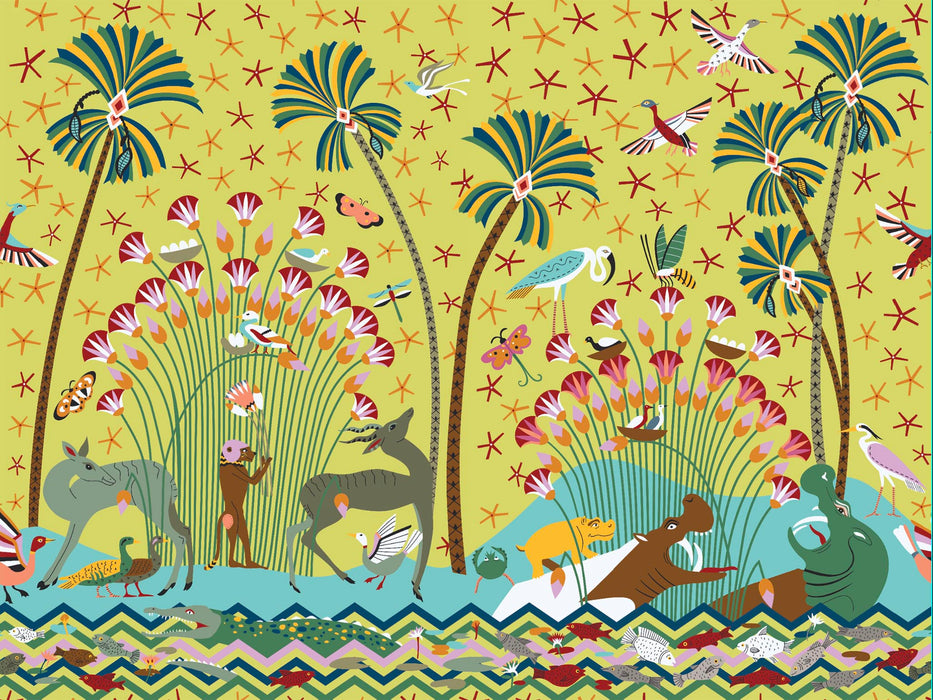 Pierre Frey La Faune Et La Flore Tropical Wallpaper Sample FP894001