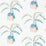 Scion Crassula Tangerine/Mint 111990 Wallpaper Sample NZAW111990