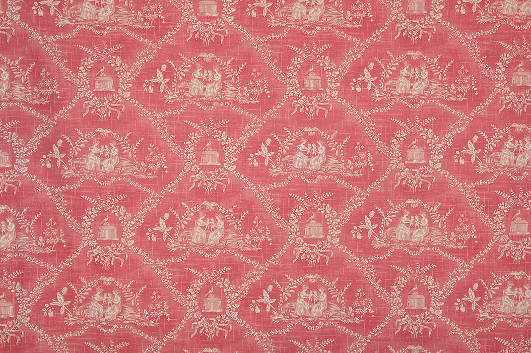 Pierre Frey Crespieres Rose Ancien Fabric F2056002