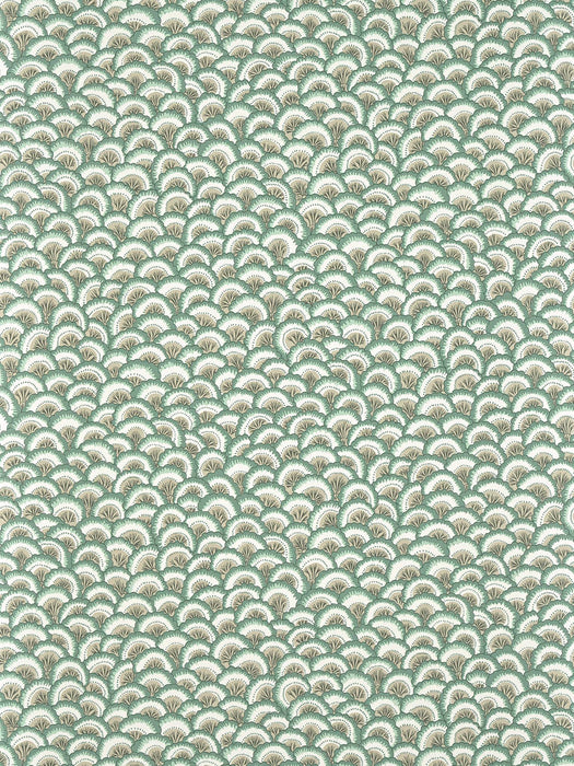 Braquenie Pontchartrain Coordonne Celadon Wallpaper Sample BP365005