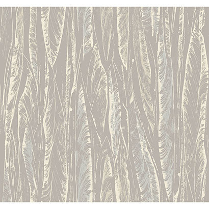 York Native Leaves Grey Wallpaper OG0582