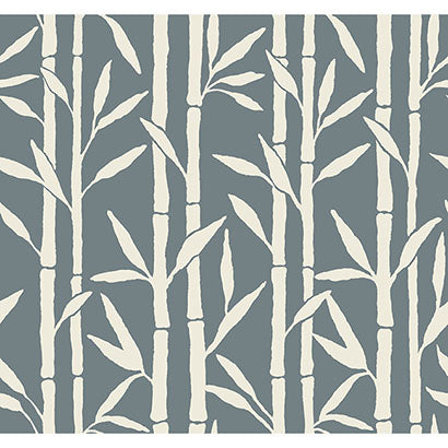 York Bamboo Grove Blue Wallpaper OG0604