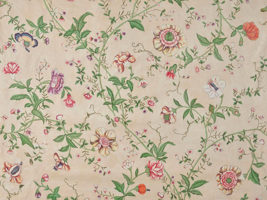 Braquenie Le Paravent Chinois Chintz Tilleul Fabric B7701001