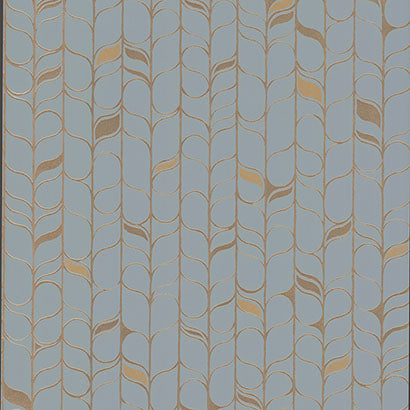 York Perfect Petals Blue & Gold Wallpaper OS4202