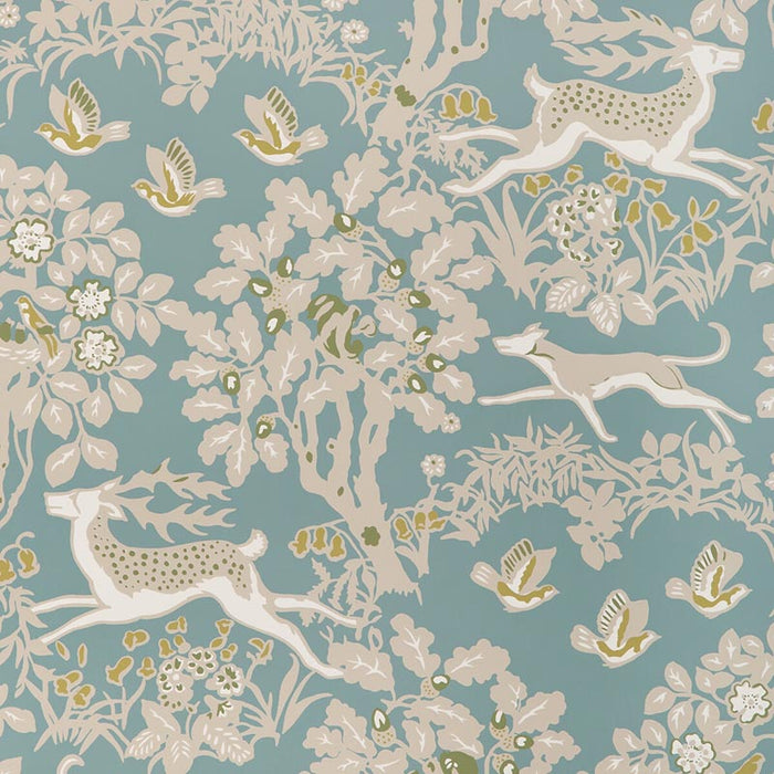 Lee Jofa Mille Fleur Wp Lake Wallpaper P2017104.353.0