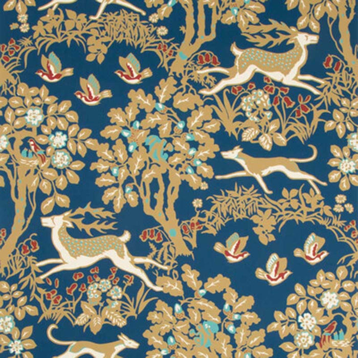 Lee Jofa Mille Fleur Wp Navy Wallpaper Sample P2017104.50.0