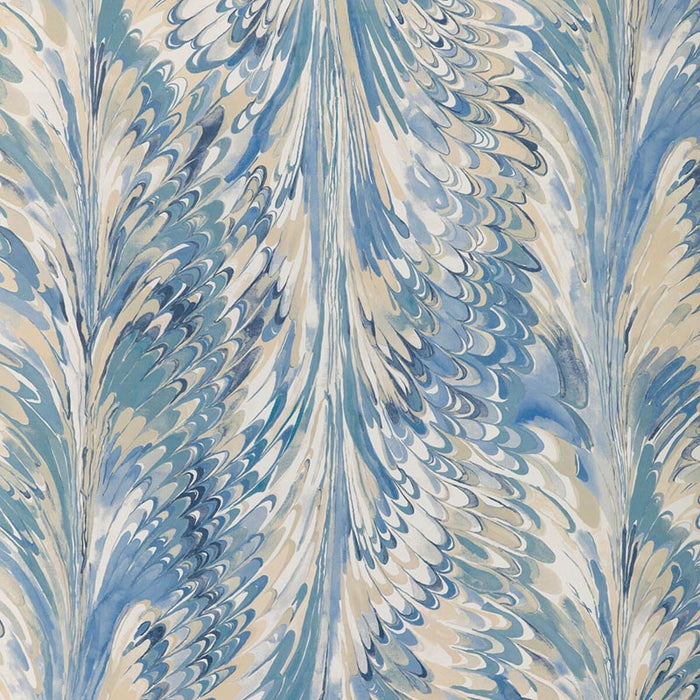 Lee Jofa Taplow Paper Capri/Sky Wallpaper Sample P2019103.55.0