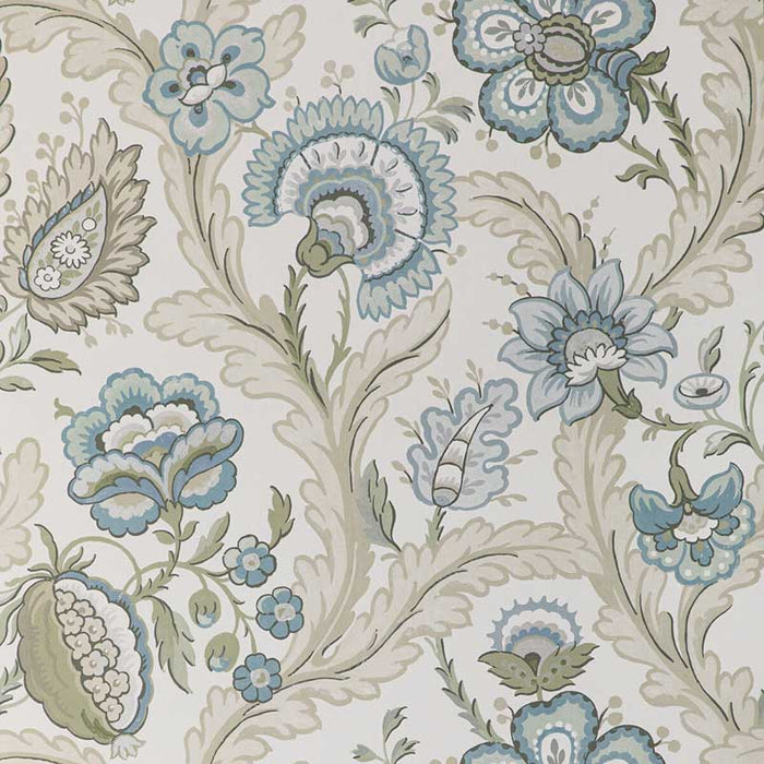 Lee Jofa Wimberly Paper Aqua/Sage Wallpaper Sample P2020101.1323.0