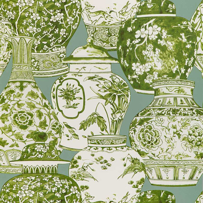 Lee Jofa Pandan Paper Mist/Jade Wallpaper Sample P2020108.2313.0