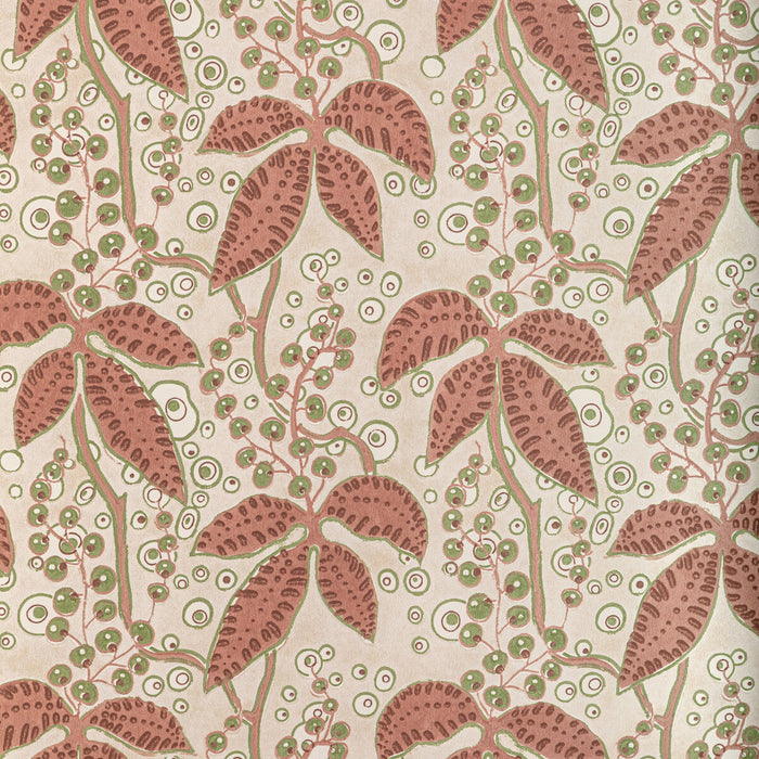 Lee Jofa Putnam Paper Brick/Green Wallpaper Sample P2022105.324.0