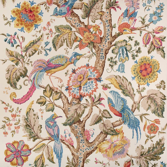 Lee Jofa Tree Of Life Wp Denim/Berry Wallpaper Sample P2023114.519.0