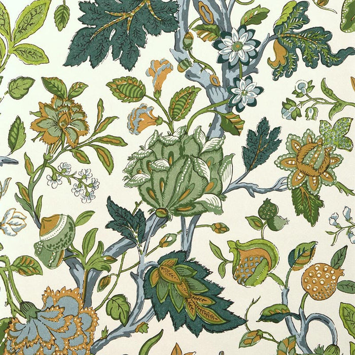 Lee Jofa Hazelwood Paper Green Wallpaper Sample P2023119.335.0